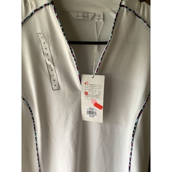 NWT Lady Hagan Quarter Zip White Golf Pullover Size S - Picture 2 of 6